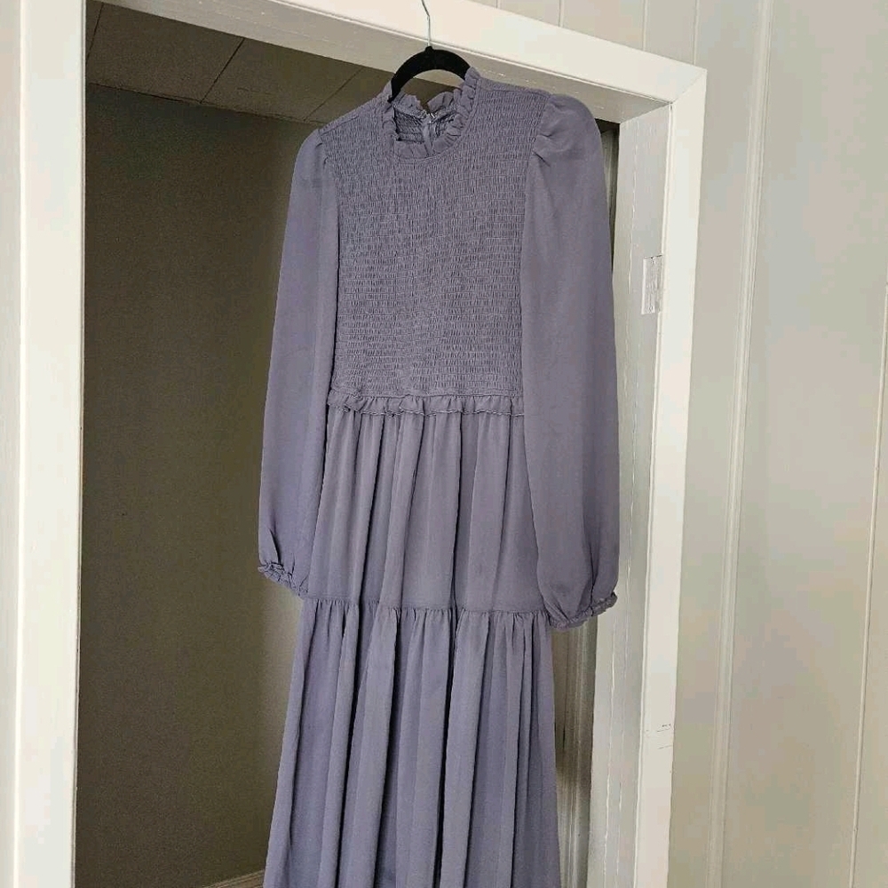 Forever 21 Blue Long Sleeve Dress